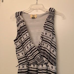 Black and white jumpsuit